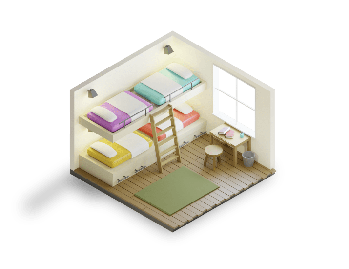 Bunk Bed Rendering